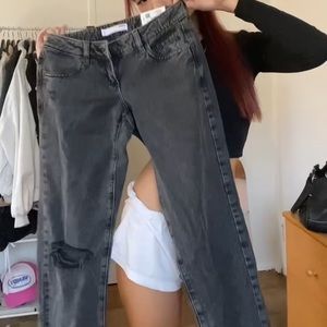 Garage grey denim jeans